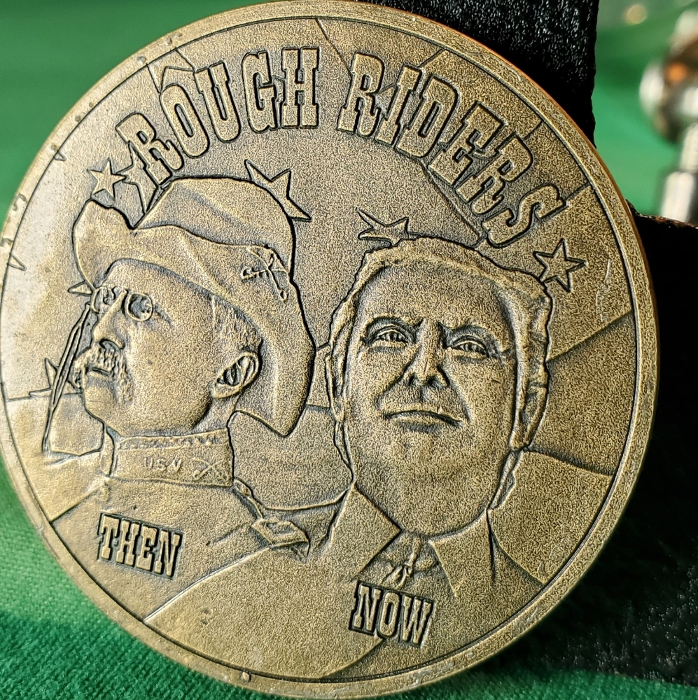 Rough Riders Medal - Hang In There America Donald Trump is Coming Round